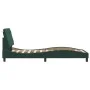 Estructura cama con luces LED terciopelo verde oscuro 90x200 cm de vidaXL, Camas y somieres - Ref: Foro24-3213834, Precio: 15...