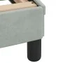 Hellgrauer Samtbettrahmen mit LED-Leuchten, 140 x 200 cm von vidaXL, Betten und Lattenroste - Ref: Foro24-3213855, Preis: 196...