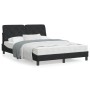 Estructura de cama con luces LED terciopelo negro 140x200 cm de vidaXL, Camas y somieres - Ref: Foro24-3213857, Precio: 200,1...