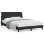Estructura de cama con luces LED terciopelo negro 140x200 cm de vidaXL, Camas y somieres - Ref: Foro24-3213857, Precio: 204,1...