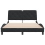 Estructura de cama con luces LED terciopelo negro 140x200 cm de vidaXL, Camas y somieres - Ref: Foro24-3213857, Precio: 200,1...