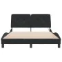 Estructura de cama con luces LED terciopelo negro 140x200 cm de vidaXL, Camas y somieres - Ref: Foro24-3213857, Precio: 204,1...