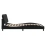 Estructura de cama con luces LED terciopelo negro 140x200 cm de vidaXL, Camas y somieres - Ref: Foro24-3213857, Precio: 204,1...