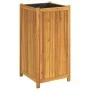 Pflanzgefäß mit Verkleidung aus massivem Akazienholz, 50 x 50 x 100 cm von vidaXL, Töpfe und Pflanzgefäße - Ref: Foro24-36644...