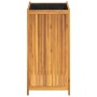 Jardinera con forro madera maciza de acacia 50x50x100 cm de vidaXL, Maceteros y jardineras - Ref: Foro24-366447, Precio: 147,...