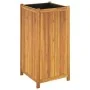 Planter with solid acacia wood lining 50x50x100 cm by vidaXL, Pots and planters - Ref: Foro24-366447, Price: 144,53 €, Discou...