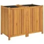 Planter with solid acacia wood lining 100x50x75 cm by vidaXL, Pots and planters - Ref: Foro24-366445, Price: 153,94 €, Discou...