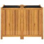 Planter with solid acacia wood lining 100x50x75 cm by vidaXL, Pots and planters - Ref: Foro24-366445, Price: 148,38 €, Discou...