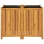 Planter with solid acacia wood lining 100x50x75 cm by vidaXL, Pots and planters - Ref: Foro24-366445, Price: 153,94 €, Discou...