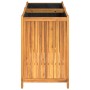 Planter with solid acacia wood lining 100x50x75 cm by vidaXL, Pots and planters - Ref: Foro24-366445, Price: 148,38 €, Discou...