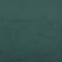 Cama con colchón terciopelo verde oscuro 90x190 cm