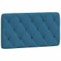Cama con colchón terciopelo azul 100x200 cm