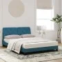 Bett mit blauer Samtmatratze 120x200 cm von vidaXL, Betten und Lattenroste - Ref: Foro24-3208650, Preis: 398,72 €, Rabatt: %