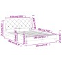 Cama con colchón terciopelo gris claro 140x190 cm de vidaXL, Camas y somieres - Ref: Foro24-3208652, Precio: 382,87 €, Descue...