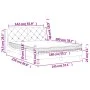 Cama con colchón terciopelo gris oscuro 140x200 cm de vidaXL, Camas y somieres - Ref: Foro24-3208659, Precio: 386,43 €, Descu...