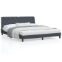 Cama con colchón terciopelo gris oscuro 180x200 cm de vidaXL, Camas y somieres - Ref: Foro24-3208671, Precio: 472,94 €, Descu...