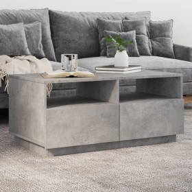 Couchtisch mit LED-Leuchten betongrau 90x49x40 cm von vidaXL, Couchtisch - Ref: Foro24-839836, Preis: 80,38 €, Rabatt: %