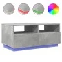 Coffee table with LED lights concrete gray 90x49x40 cm by vidaXL, Coffee table - Ref: Foro24-839836, Price: 92,14 €, Discount: %