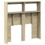 Bettkopfteil mit LED Sonoma-Eiche 100x17x102 cm von vidaXL, Kopf- und Fußteile - Ref: Foro24-839184, Preis: 63,50 €, Rabatt: %