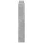 Concrete gray bed headboard with LED light 140x17x102 cm by vidaXL, Headboards and footboards - Ref: Foro24-839199, Price: 79...