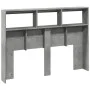 Concrete gray bed headboard with LED light 140x17x102 cm by vidaXL, Headboards and footboards - Ref: Foro24-839199, Price: 79...