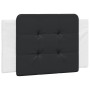 Cabecero de cama acolchado cuero sintético negro y blanco 80 cm de vidaXL, Cabeceros y pies de cama - Ref: Foro24-374835, Pre...