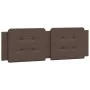 Brown synthetic leather padded bed headboard 160 cm by vidaXL, Headboards and footboards - Ref: Foro24-374868, Price: 43,89 €...
