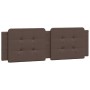 Cabecero de cama acolchado cuero sintético marrón 160 cm de vidaXL, Cabeceros y pies de cama - Ref: Foro24-374868, Precio: 44...