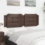 Brown synthetic leather padded bed headboard 160 cm by vidaXL, Headboards and footboards - Ref: Foro24-374868, Price: 43,89 €...