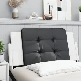 Gepolstertes Kopfteil Kunstleder schwarz weiß 100 cm von vidaXL, Kopf- und Fußteile - Ref: Foro24-374849, Preis: 38,43 €, Rab...