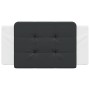 Padded headboard synthetic leather black white 100 cm by vidaXL, Headboards and footboards - Ref: Foro24-374849, Price: 39,03...