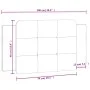 Gepolstertes Kopfteil Kunstleder schwarz weiß 100 cm von vidaXL, Kopf- und Fußteile - Ref: Foro24-374849, Preis: 38,43 €, Rab...