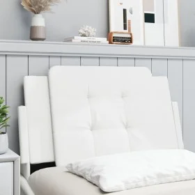 White synthetic leather padded bed headboard 90 cm by vidaXL, Headboards and footboards - Ref: Foro24-374837, Price: 31,21 €,...