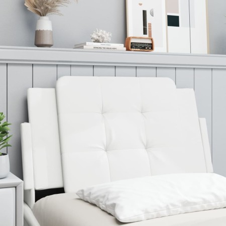 Weißes gepolstertes Bettkopfteil aus Kunstleder, 90 cm von vidaXL, Kopf- und Fußteile - Ref: Foro24-374837, Preis: 34,01 €, R...