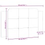 Cabecero de cama acolchado cuero sintético negro y blanco 90 cm