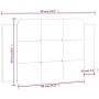 Cabecero de cama acolchado cuero sintético negro y blanco 90 cm de vidaXL, Cabeceros y pies de cama - Ref: Foro24-374842, Pre...
