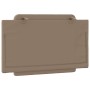 Cabecero de cama acolchado cuero sintético capuchino 90 cm
