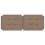 Cabecero de cama acolchado cuero sintético capuchino 120 cm de vidaXL, Cabeceros y pies de cama - Ref: Foro24-374854, Precio:...