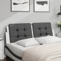 Padded headboard synthetic leather black white 120 cm by vidaXL, Headboards and footboards - Ref: Foro24-374856, Price: 37,90...
