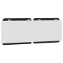 Padded headboard synthetic leather black white 120 cm by vidaXL, Headboards and footboards - Ref: Foro24-374856, Price: 37,90...
