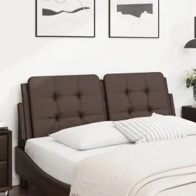 Gepolstertes Kopfteil aus braunem Kunstleder, 140 cm von vidaXL, Kopf- und Fußteile - Ref: Foro24-374861, Preis: 43,96 €, Rab...