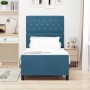 Estructura de cama Azul oscuro 90 x 200 cm Terciopelo