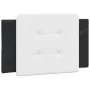 Bed frame with LED synthetic leather black white 90x200 cm by vidaXL, Beds and slatted bases - Ref: Foro24-3214087, Price: 14...