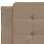 Bed frame with LED cappuccino synthetic leather 100x200 cm by vidaXL, Beds and slatted bases - Ref: Foro24-3214093, Price: 13...