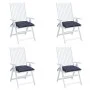 Cojines para silla 4 uds tela Oxford azul marino 40x40x7 cm de vidaXL, Cojines para sillas y sofás - Ref: Foro24-378856, Prec...