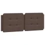 Bed frame with LED lights brown synthetic leather 120x200 cm by vidaXL, Beds and slatted bases - Ref: Foro24-3214098, Price: ...