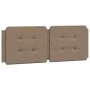Bed frame with LED cappuccino synthetic leather 120x200 cm by vidaXL, Beds and slatted bases - Ref: Foro24-3214100, Price: 21...