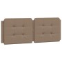 Estructura de cama con LED cuero sintético capuchino 120x200 cm de vidaXL, Camas y somieres - Ref: Foro24-3214100, Precio: 18...