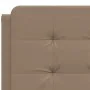 Bed frame with LED cappuccino synthetic leather 120x200 cm by vidaXL, Beds and slatted bases - Ref: Foro24-3214100, Price: 21...