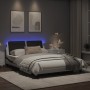 Bettgestell mit LED schwarz-weißem Kunstleder 120x200 cm von vidaXL, Betten und Lattenroste - Ref: Foro24-3214102, Preis: 183...